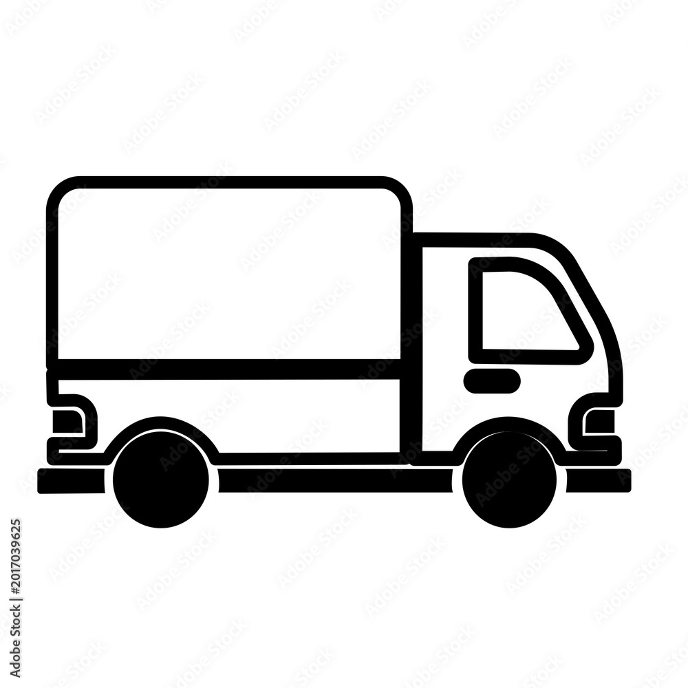 Fototapeta premium delivery truck icon