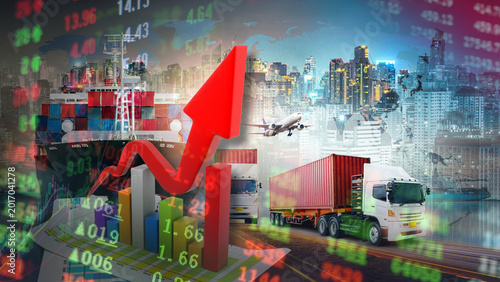 Foto International supply chains are experiencing powerful economic growth