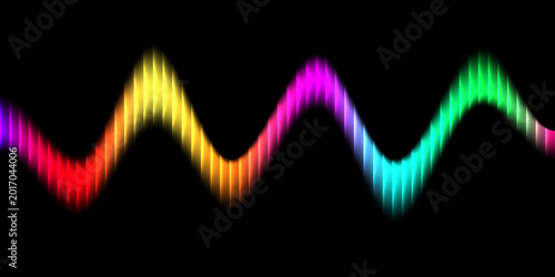 Foto Pulse Wave Futuristic Glow Background
