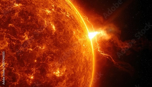 Explosive Solar Crown and Plasma Arcs Close-Up
