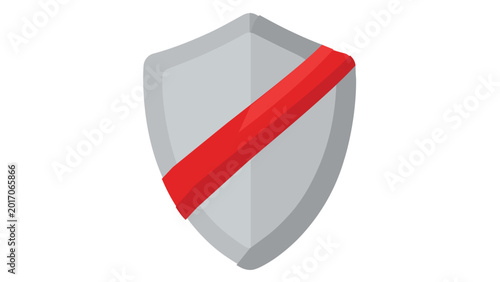 Free Download Decorative striped dragon shield vector icon illustration isolated on white background for epic fantasy world building and role playing game interface design with vibrant modern aesthetics. - GFXLoad