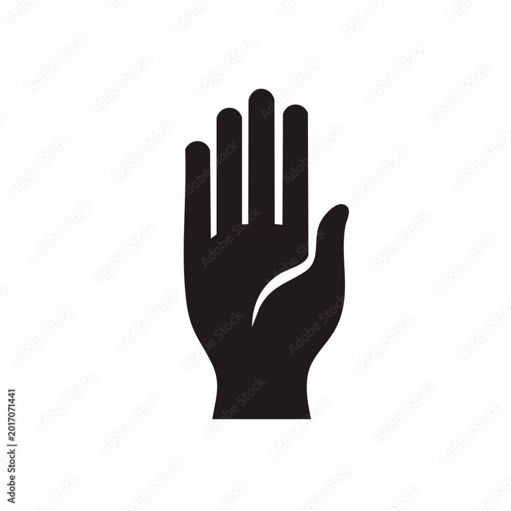 Obraz premium Black Hand Icon