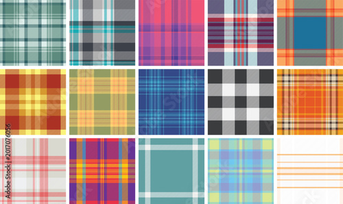 Tableau sur toile Plaid bundle designed for casual women's clothing