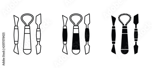 Photos Sculpting Tools Set, Clay Tools, Pottery Tools, Ceramic Tools, Crafting Implemen