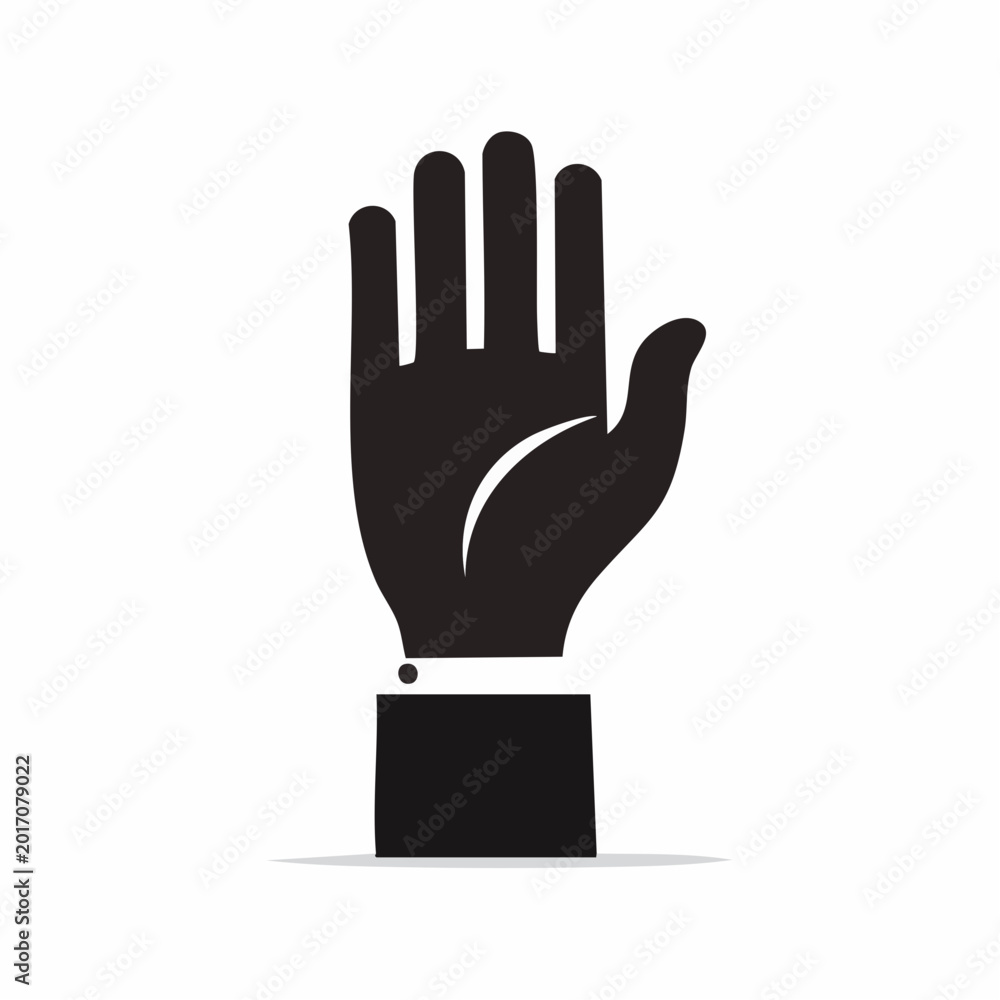 Obraz premium Black Hand Icon