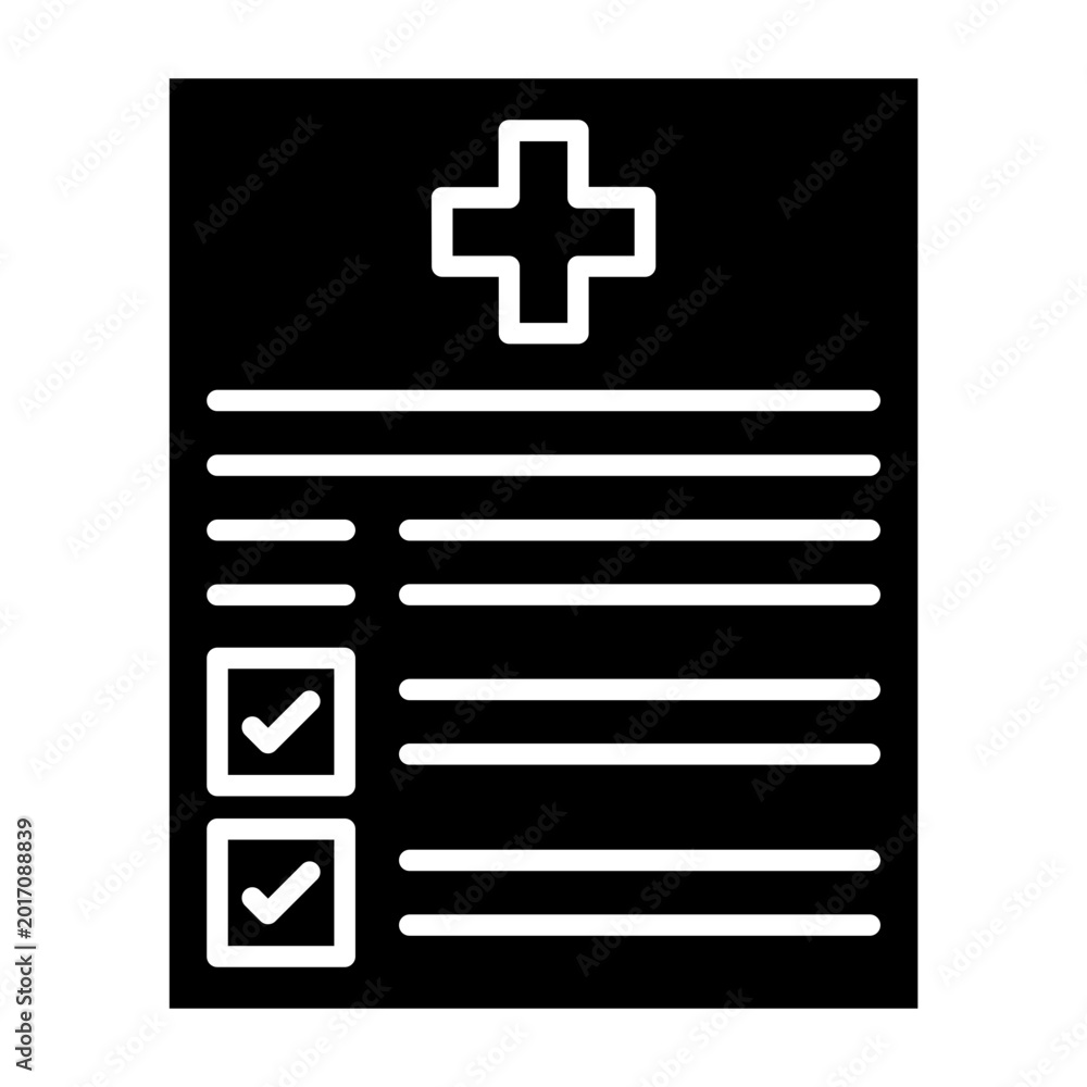 Obraz premium Medical report Icon