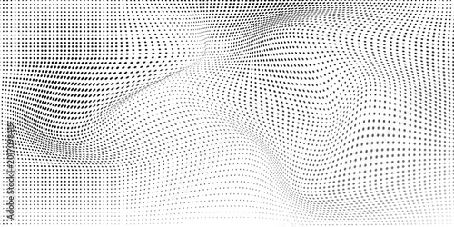 Obraz na płótnie The halftone texture is monochrome