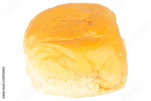 Custard Bread isolated on white background