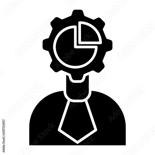 Obraz na płótnie business Solid icon