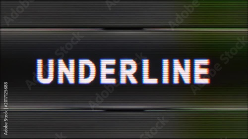 Underline Text Animation on Dark Metallic Background