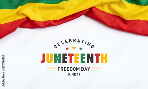 Принти на полотні Festive Juneteenth Celebration Freedom Day Holiday Graphic Display
