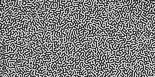 Photography Turing reaction diffusion monochrome seamless pattern with chaotic motion
