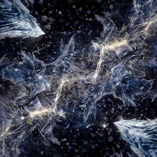 氷晶が描く宇宙の波動 — 透明な結晶が響くサウンドスケープ