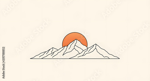 Mountain Range Sun