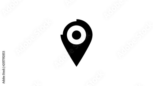 Tableau sur toile A logo for Location map pin icon Modern map marker collection