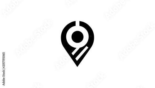 Quadro su tela A logo for Location map pin icon Modern map marker collection