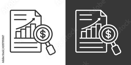 Statistical Analysis Icon Set Vector Collection Isolated In Black And White