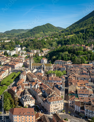 Voiron Skyline with Cathedral – Drone Photography