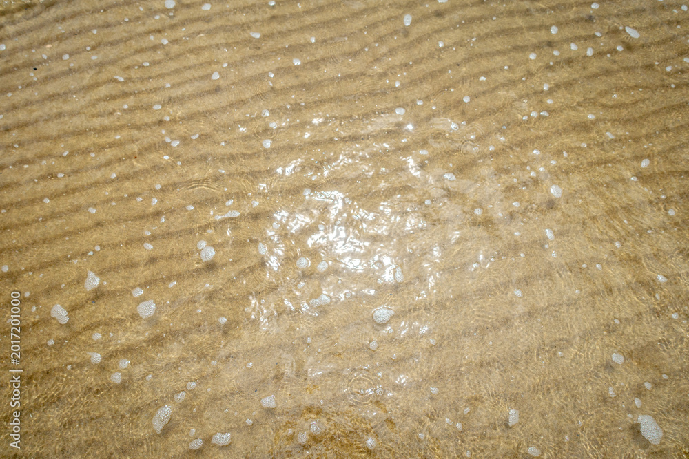 Behang Sand ripples on the beach