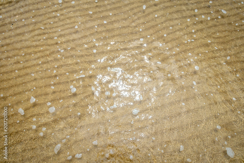 Schilderij op canvas Sand ripples on the beach