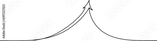 Bild auf Leinwand Arrows converging upward, representing growth, synergy, and shared direction