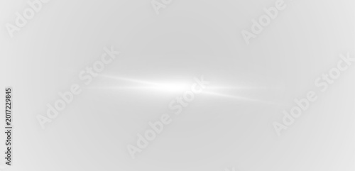 Obraz na plátně White glowing line with airy motion flow and soft gradient illumination