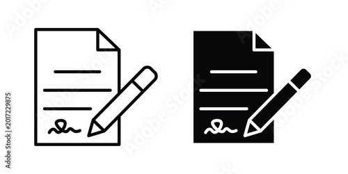 Фотография Agreement icon concept editable. Best for web ui design