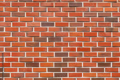 Εκτύπωση καμβά Red brick wall texture background with neat rows and brown accents