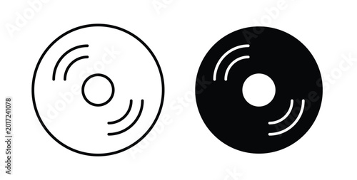 Fotografía Vinyl icon illustrations on white, Best for Design Projects