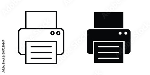 Tableau sur toile Printer icon concept editable. Best for web ui design