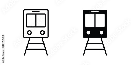 Tableau sur toile Subway icon concept editable. Best for web ui design