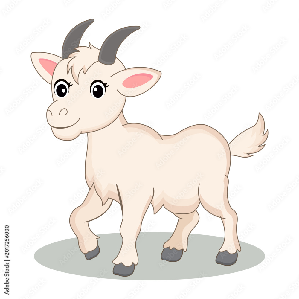 Fototapeta premium Goat vector illustration
