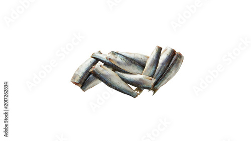 Fresh sardines isolated on transparent background. Suitable for seafood and culinary design concepts.