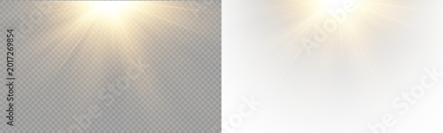 Фотография Vector PNG transparent sunlight special lens flare light effect