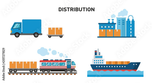 Logistics and Distribution - Transportation of Goods Worldwide.