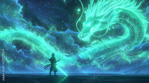 anime character a wanderer meets the legend of the shining dragon