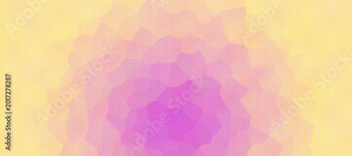 Tableau sur toile Gradient yellow and pink halftone dot abstract background design