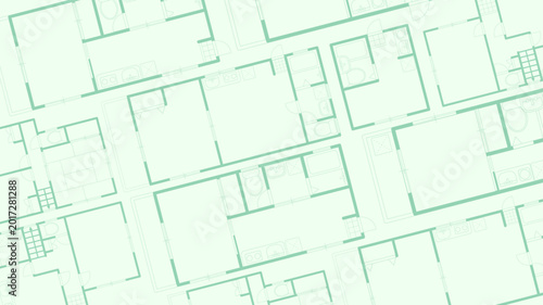 住宅の間取り図で構成された背景素材