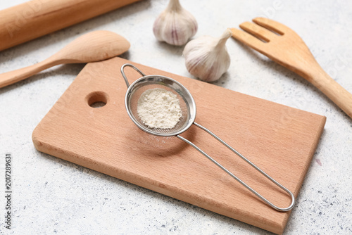 Set of wooden kitchen utens...
