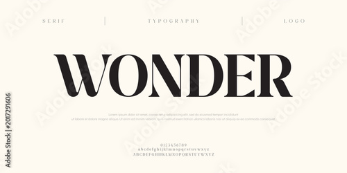 Canvastavla Elegant modern alphabet letters font logo