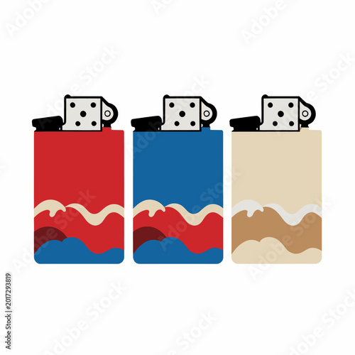 Stack of Data Storage Units with Abstract Design Elements