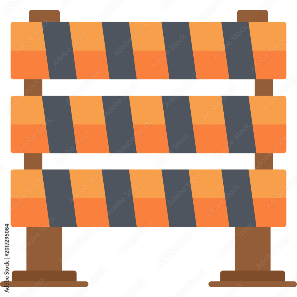Obraz premium Barricade Icon
