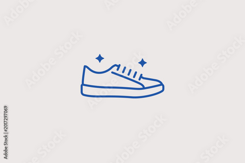 Foto Low-top sneaker line icon for everyday casual footwear and urban street style