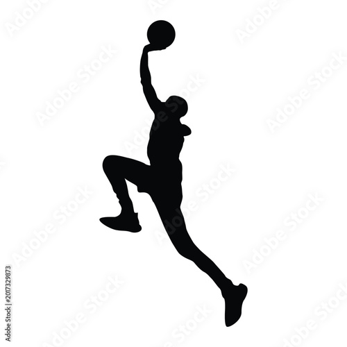 Basketball silhouettes Vector player.