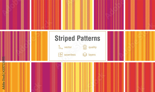 Fotografía Striped collection created for seasonal womens fashion sales