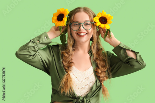 Young woman with beautiful ...