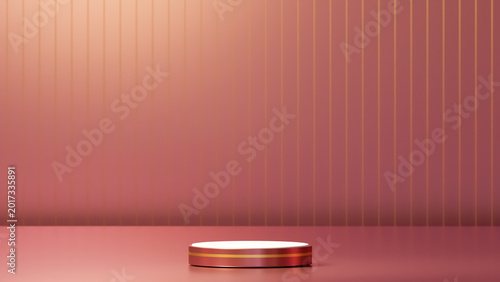 Photos Shiny Georgia podium with Gold Yellow striped and White base, Shiny Georgia back