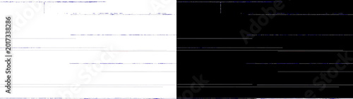 Fotografie Abstract digital data stream glitch isolated on transparent background
