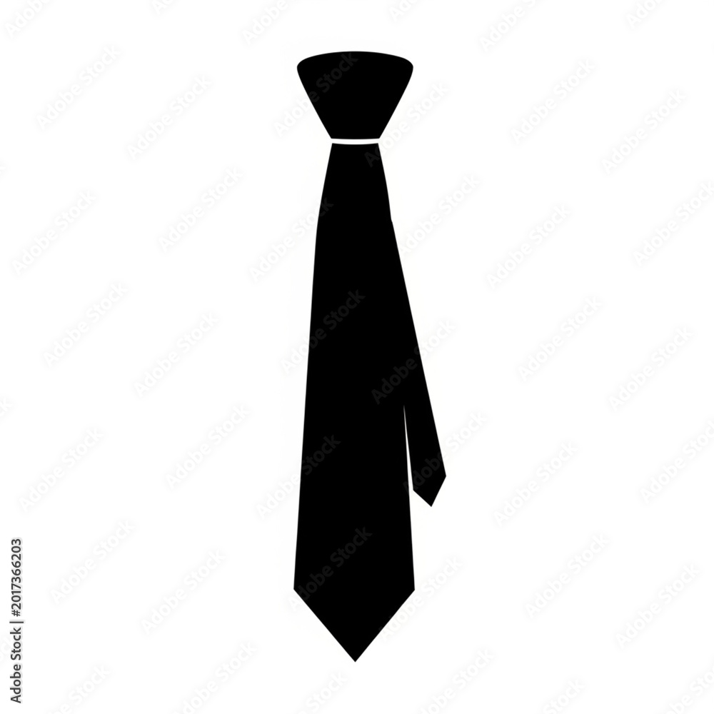 Fototapeta premium Classic Necktie Fashion Accessory Minimal Vector Icon