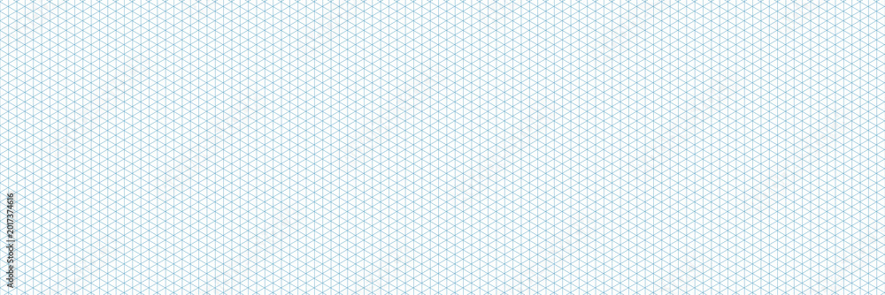 Fototapeta premium Light background with isometric triangular grid forming geometric pattern, clean technical design useful for engineering drafts, architecture concepts, seamless abstract texture with precise structure